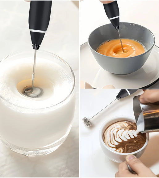 Wireless Milk Frothers Electric Handheld Blender With USB