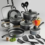 Multifunctional 18-piece non-stick cookware set