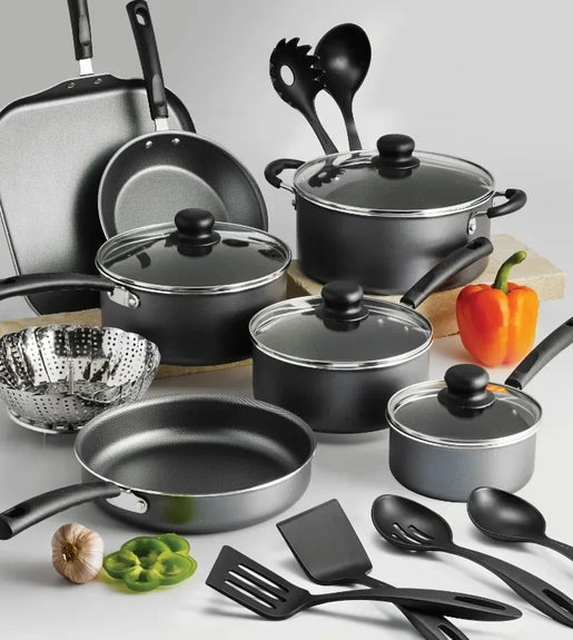 Multifunctional 18-piece non-stick cookware set