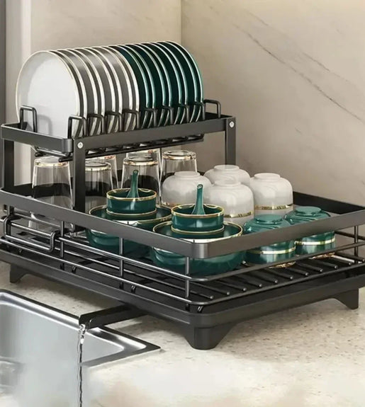 Dish Drying Rack Kitchen Adjustable Stainless Steel 2