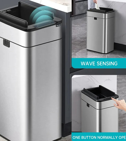 Smart Trash Can 20 Liters 15L Wastebasket Stainless Steel