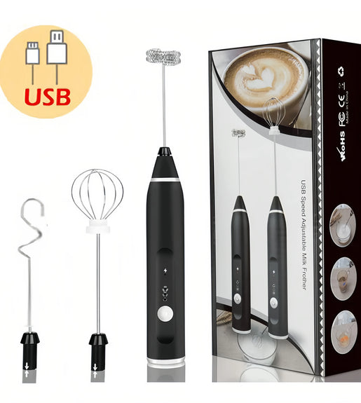 Wireless Milk Frothers Electric Handheld Blender With USB